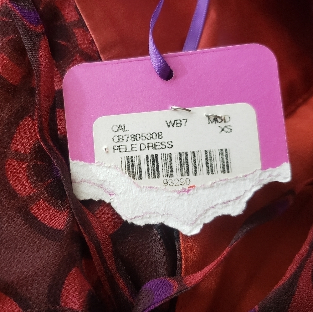 Nwt Calypso Christiane Celle XS Silk Pele Dress - Picture 8 of 8